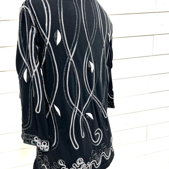 Objects d’art black top blouse - Picture 6 of 8